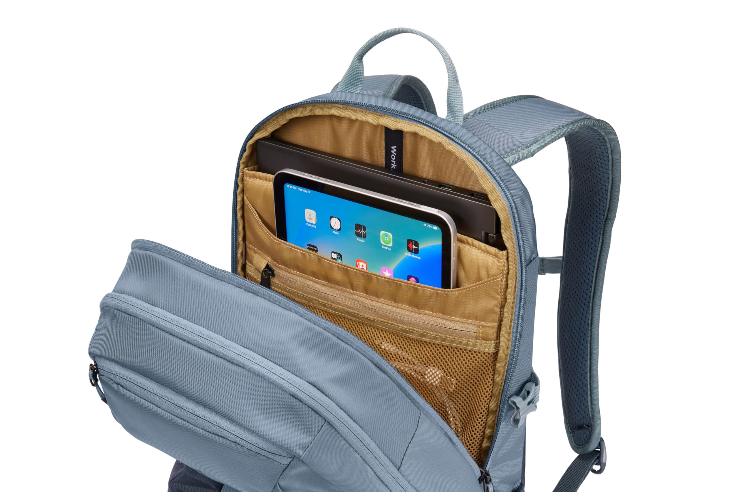 Thule EnRoute 23L Backpack - Water-Resistant Laptop Backpack for Travel & Commuting, Pond Gray/Dark Slate | Perfect for Work, School & Outdoor Adventures