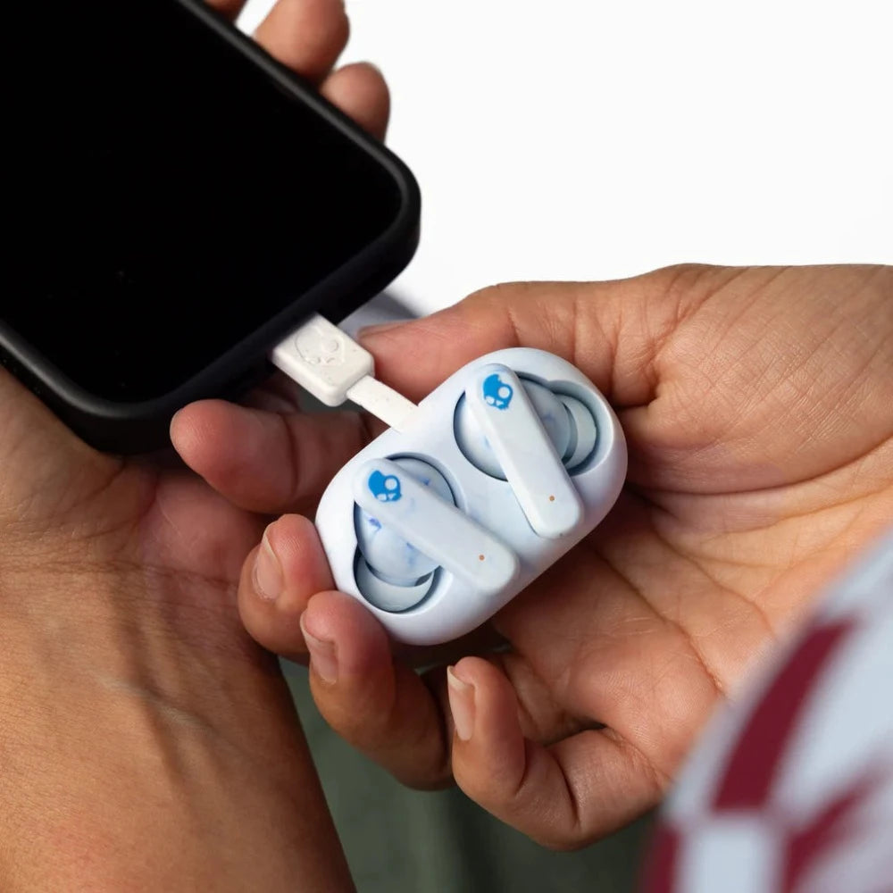 Skullcandy Ecobuds True Wireless Earbuds - Bluetooth 5.0, 24H Battery, IPX4 Waterproof for Running, Gym & Outdoor Activities