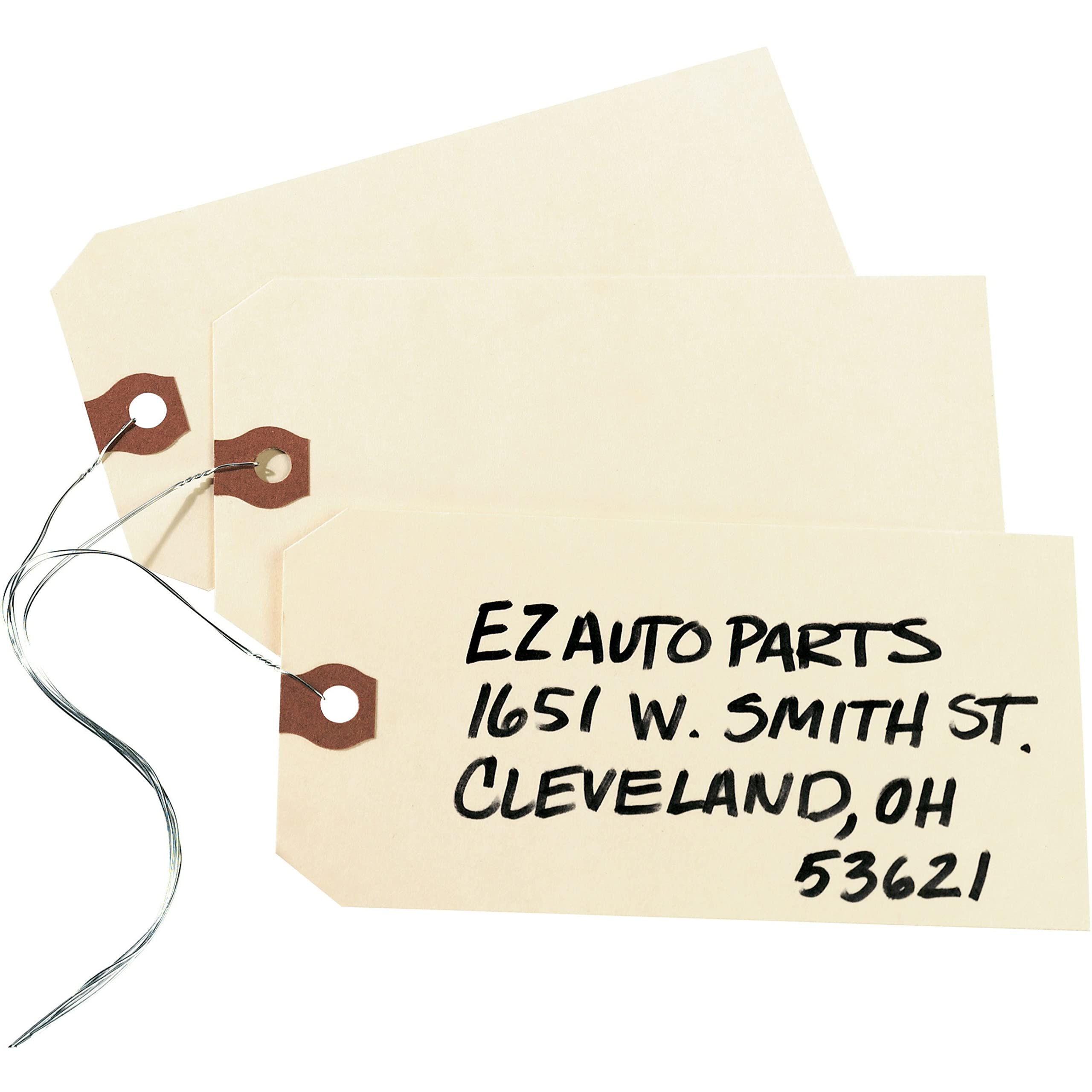 Avery 1000-Pack Manila Shipping Tags with Wire, 5-1/4