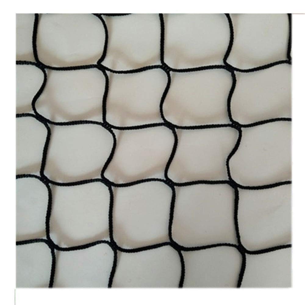 WCS Stadium Football Field Edge Isolation Rope Net Fence - 3×10m(1033ft) Black Ball Stop Net for Soccer, Basketball Court & Golf Course Barrier | Kids Safety Net for Stairs & Balcony Protection | Durable Sports Field Fencing Solution