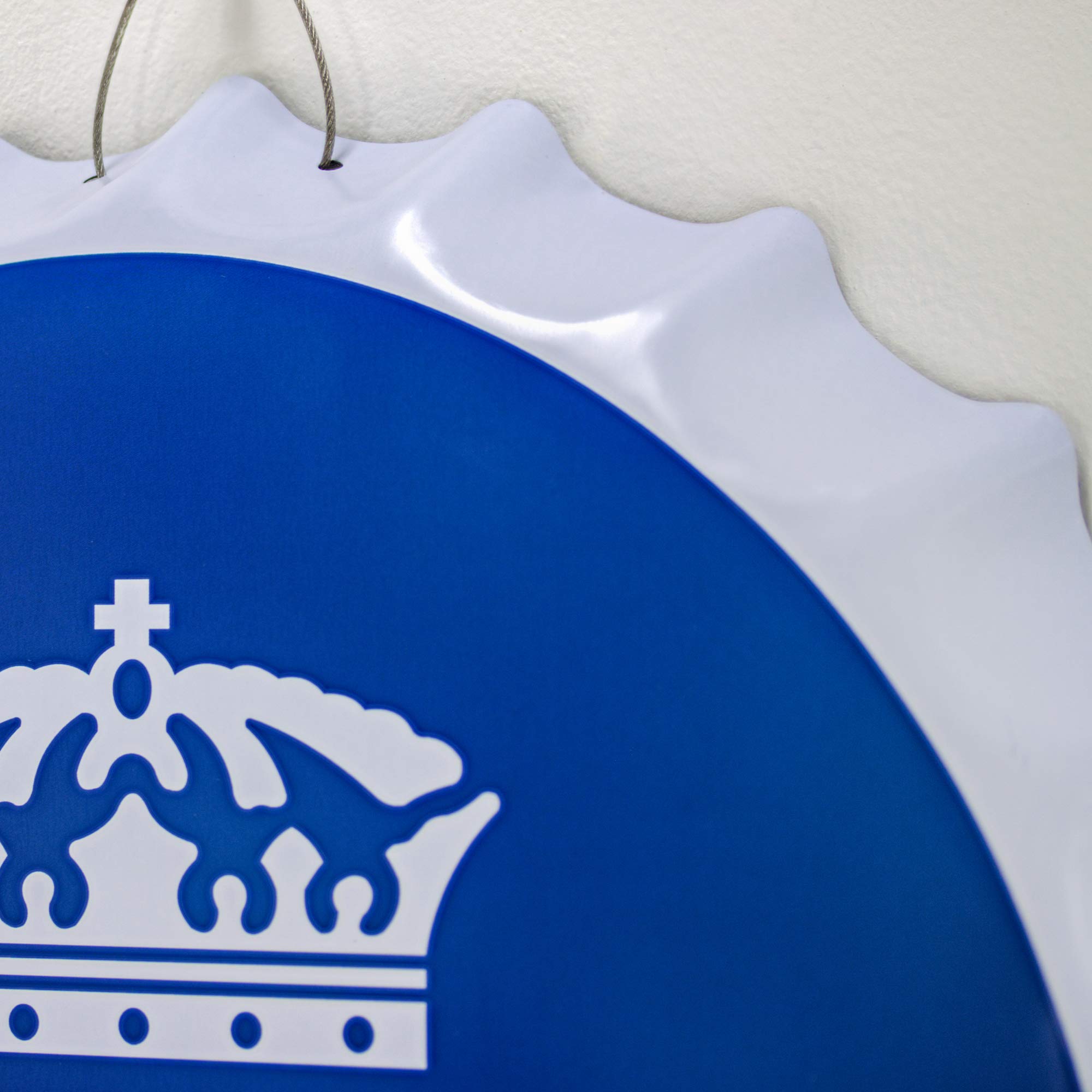 Retro Dome Metal Wall Art - Corona Extra Sign for Bar, Man Cave & Home Decor