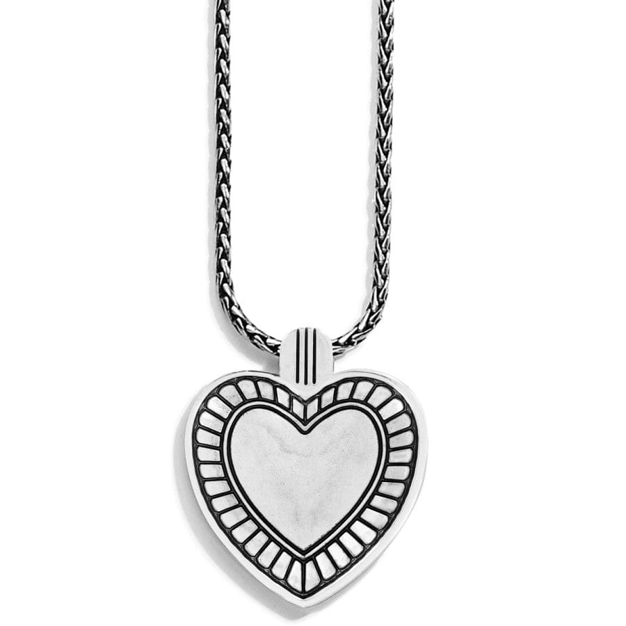 Big Sky Heart Necklace - Sterling Silver Pendant with 18