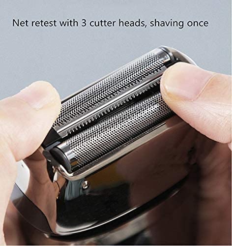 3-in-1 Electric Razor for Men - Rechargeable Wet/Dry Foil Shaver with Nose Trimmer & Grooming Kit | Perfect for Travel, Home Use & Daily Shaving