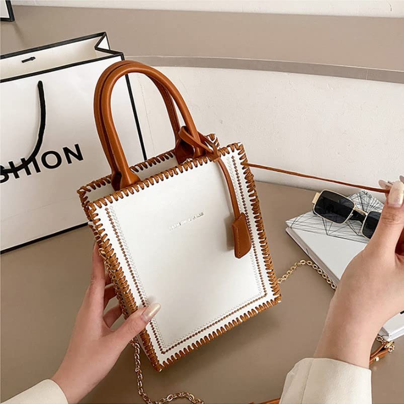 Premium PU Leather Bag Making Kit - DIY Handbag, Purse, Shoulder & Crossbody Bag Crafting Accessories (White) - Perfect for Beginners, Hobbyists & Gift Making