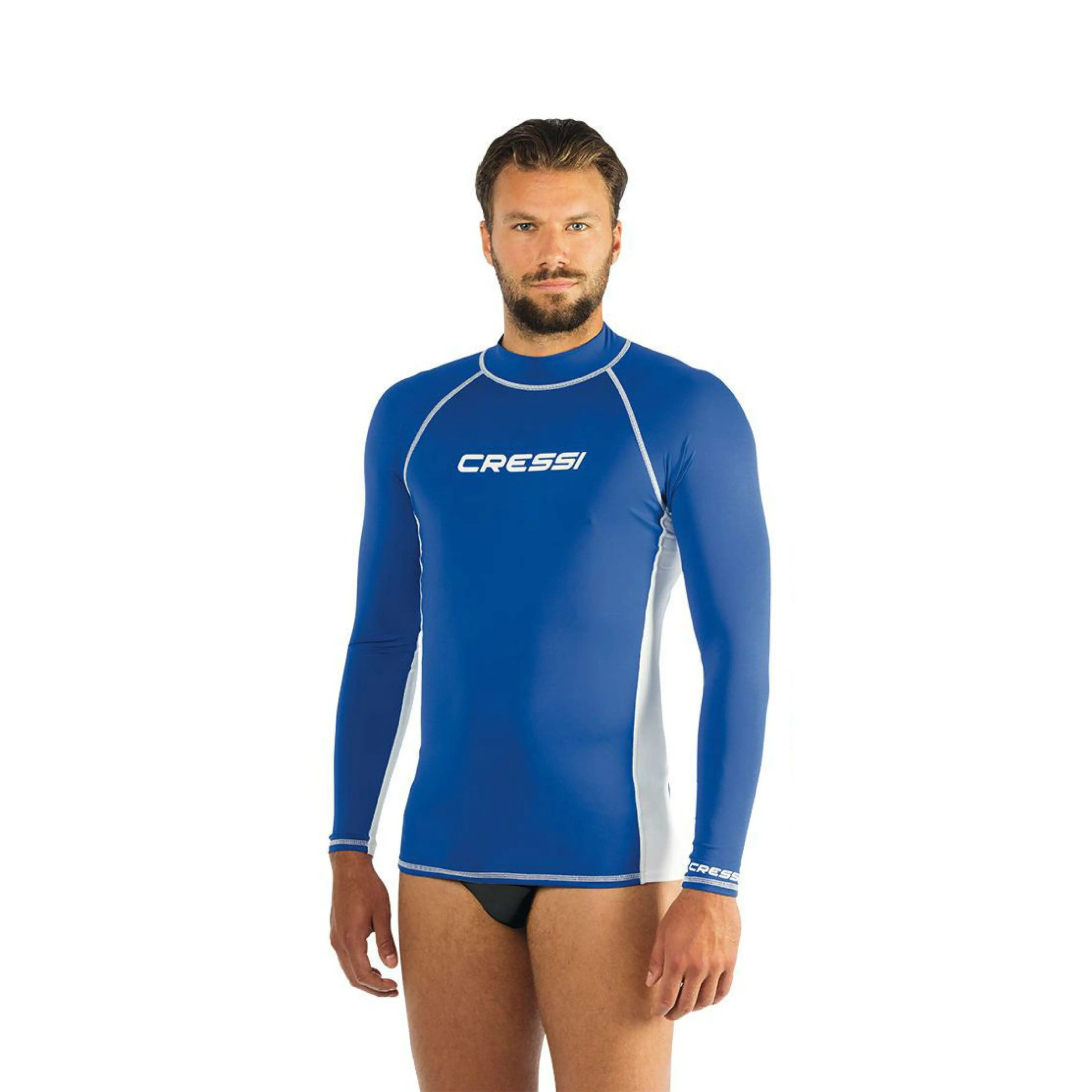 Cressi Long Sleeve Rash Guard Wetsuit for Swimming, Surfing & Water Sports - UV Protection & Comfort Fit for Men & Women