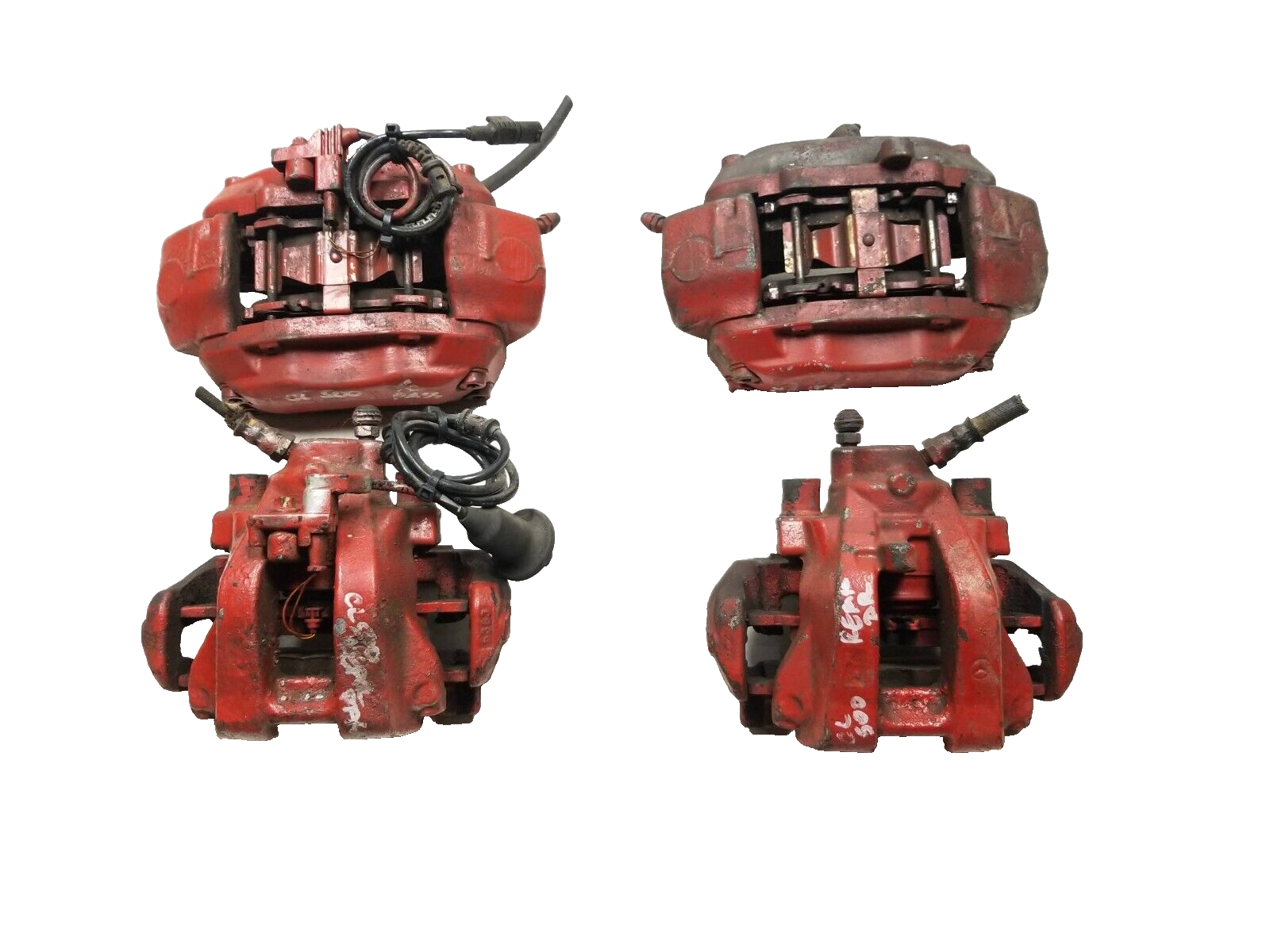 Mercedes CL500 Brake Calipers Set (Front & Rear, 4pcs) - OEM Quality for 2003-2006 Models | Perfect for Performance Upgrades & Car Restoration Projects