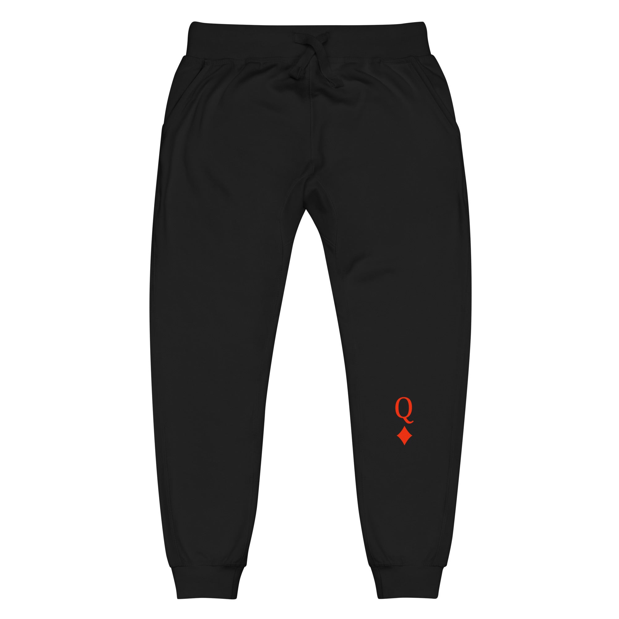 Queen of Diamonds Fleece Sweatpants for Women - Soft Winter Lounge Pants, Cozy Home Wear & Casual Outfit - Perfect for Lounging, Yoga, and Running Errands