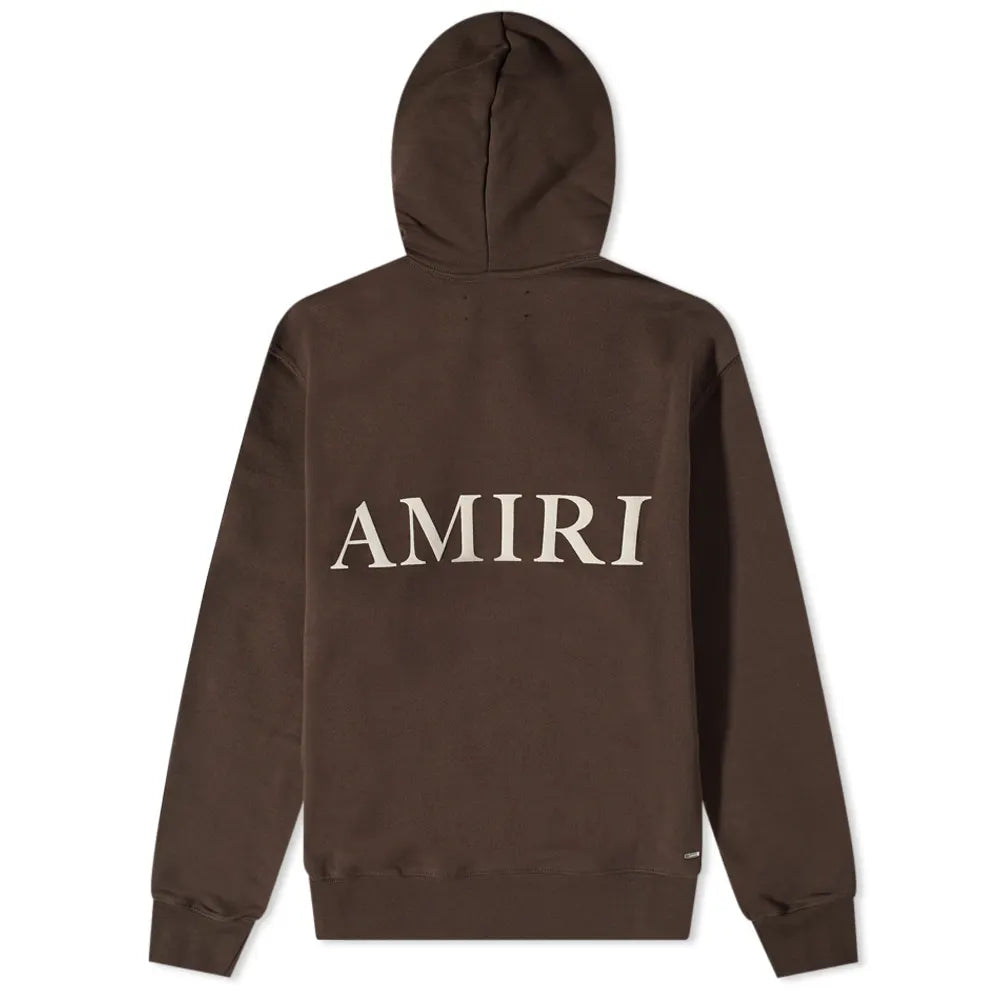 Amiri Brown Logo Hoodie for Men - Streetwear Fashion Pullover Sweatshirt | Casual Wear & Urban Style Outfit