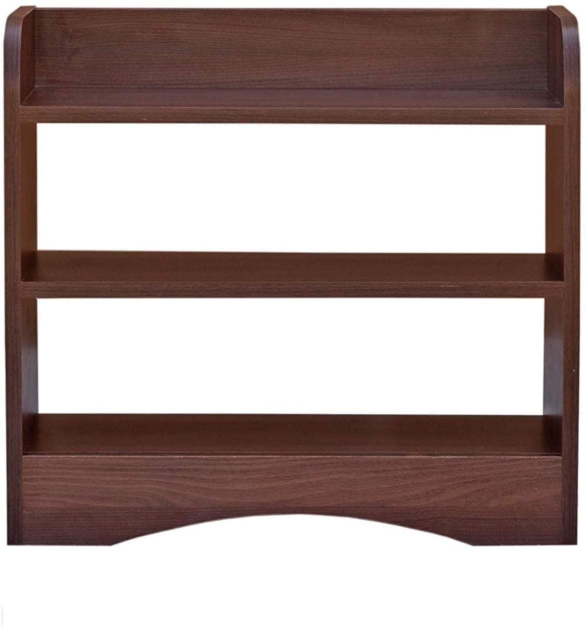 EVETO 3-Tier Wooden Shoe Rack Organizer - Freestanding Entryway Storage Shelf for Shoes, Durable Pine Closet Organizer with 3 Shelves, Space-Saving Shoe Holder (Brown) - Perfect for Hallway, Bedroom & Closet Organization