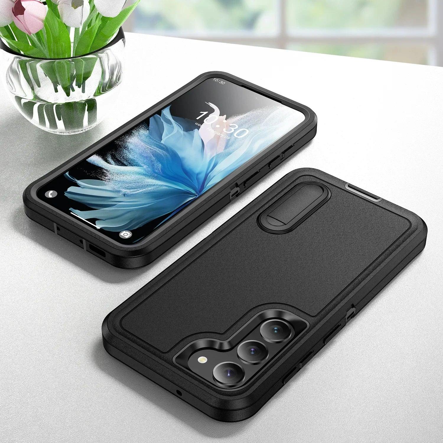 Samsung Galaxy S24 Plus Shockproof Case with Kickstand - Anti-Dust, Military-Grade Protection for Outdoor & Active Lifestyle