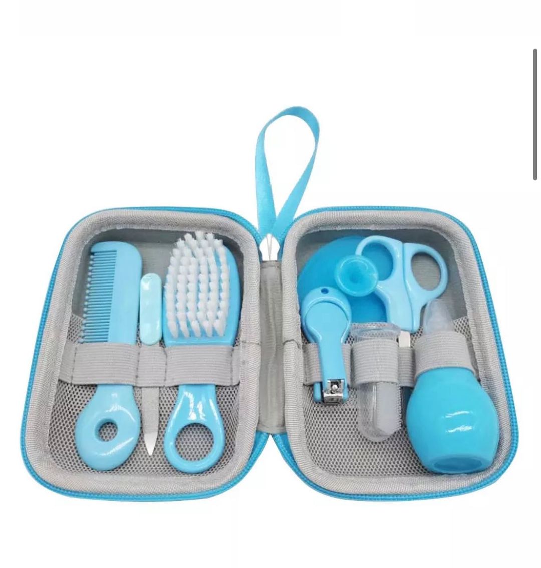 Portable Baby Health Care Kit - Essential Newborn & Infant First Aid Supplies for Travel, Home & Diaper Bag - Thermometer, Nail Clippers, Nasal Aspirator & More