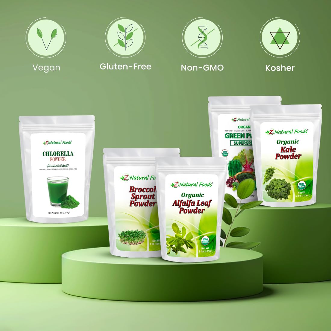 Organic Chlorella Powder with Cracked Cell Wall | Premium Blue-Green Algae Superfood | Rich in Plant Protein | Non-GMO, Gluten-Free & Vegan | 1 lb Pack | Perfect for Smoothies, Detox Drinks & Healthy Recipes | Boost Energy & Immunity Naturally
