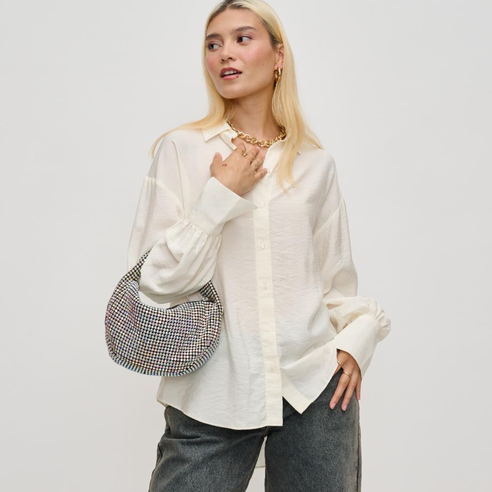 Elegant Asa Evening Bag for Women - Clutch Purse with Detachable Chain - Perfect for Parties, Weddings & Special Occasions