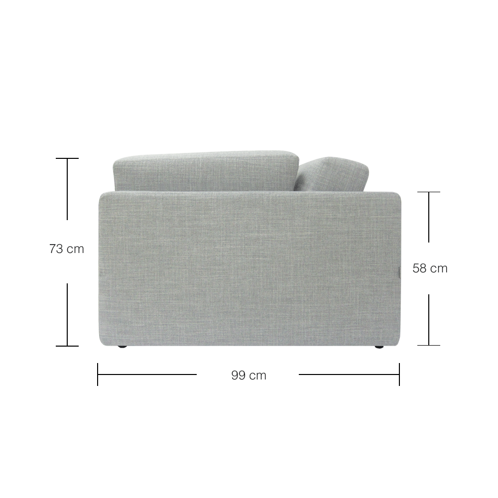 Dennis 3-Seater Modular Sofa Set with EcoClean Fabric | Modern L-Shaped Sectional Couch for Living Room, Lounge & Home Theater | Easy Assembly & Stain-Resistant