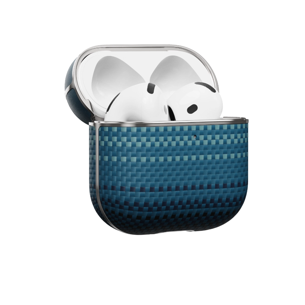 Durable Aramid Fiber Case for AirPods Pro 2 & AirPods 4 - Ultra-Thin Protective Cover with Precise Cutouts | Perfect for Gym, Travel & Everyday Use