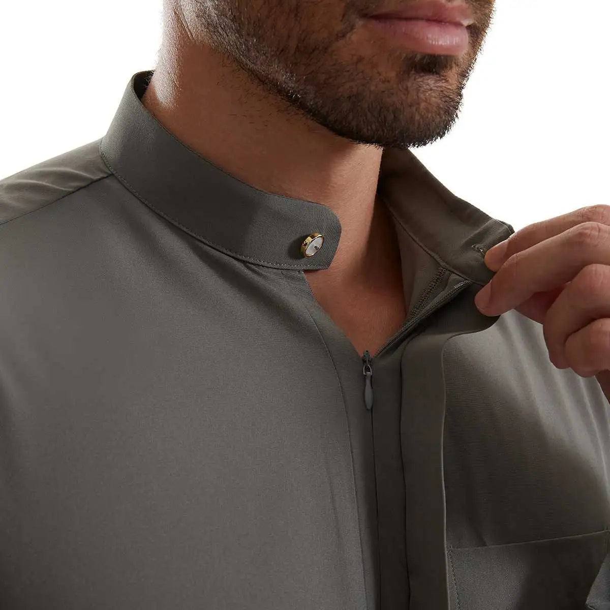 Premium Emirati Kandura Jubbas for Men - Traditional Thobe Thawb with Pocket - Perfect for Eid, Weddings & Formal Occasions