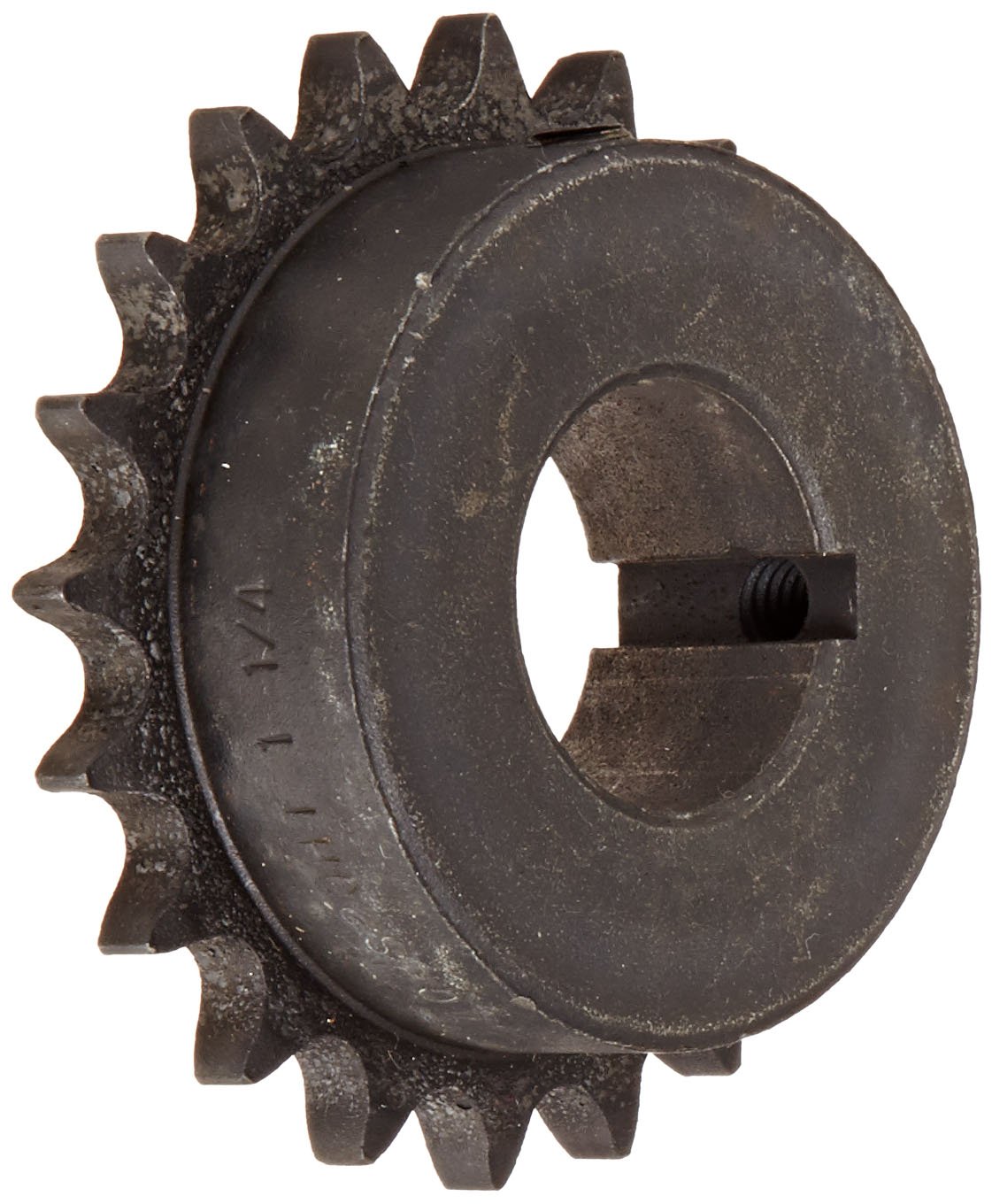 Martin Roller Chain Sprocket - Hardened Teeth, Bored-to-Size, Type B Hub, Single Strand, 40 Chain Size, 0.5
