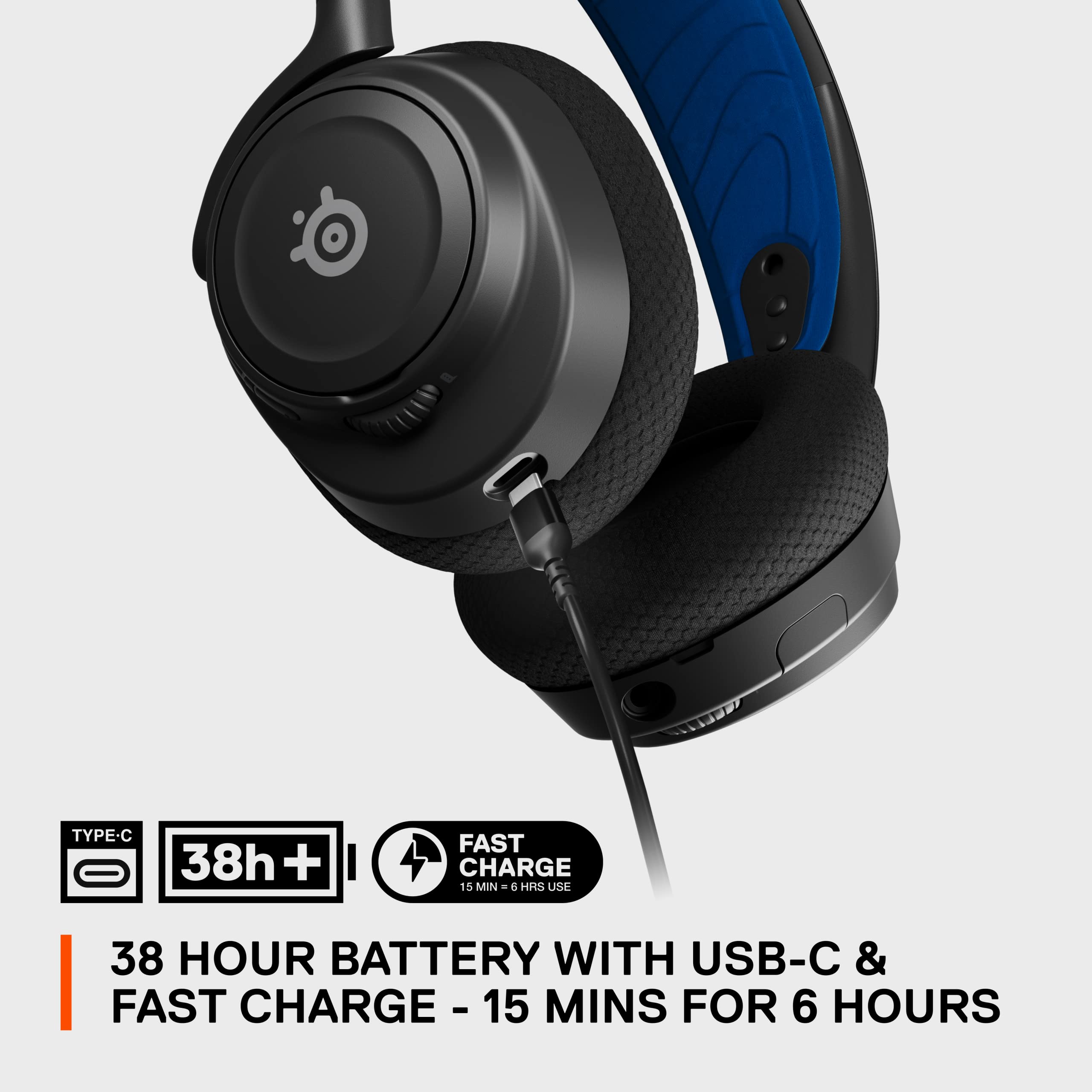SteelSeries Arctis Nova 7P Wireless Gaming Headset for PS5, PC, Switch & Mobile - Dual 2.4GHz & Bluetooth Connectivity - 38H Battery Life - USB-C Charging - Certified Renewed - Perfect for Competitive Gaming & Mobile Entertainment