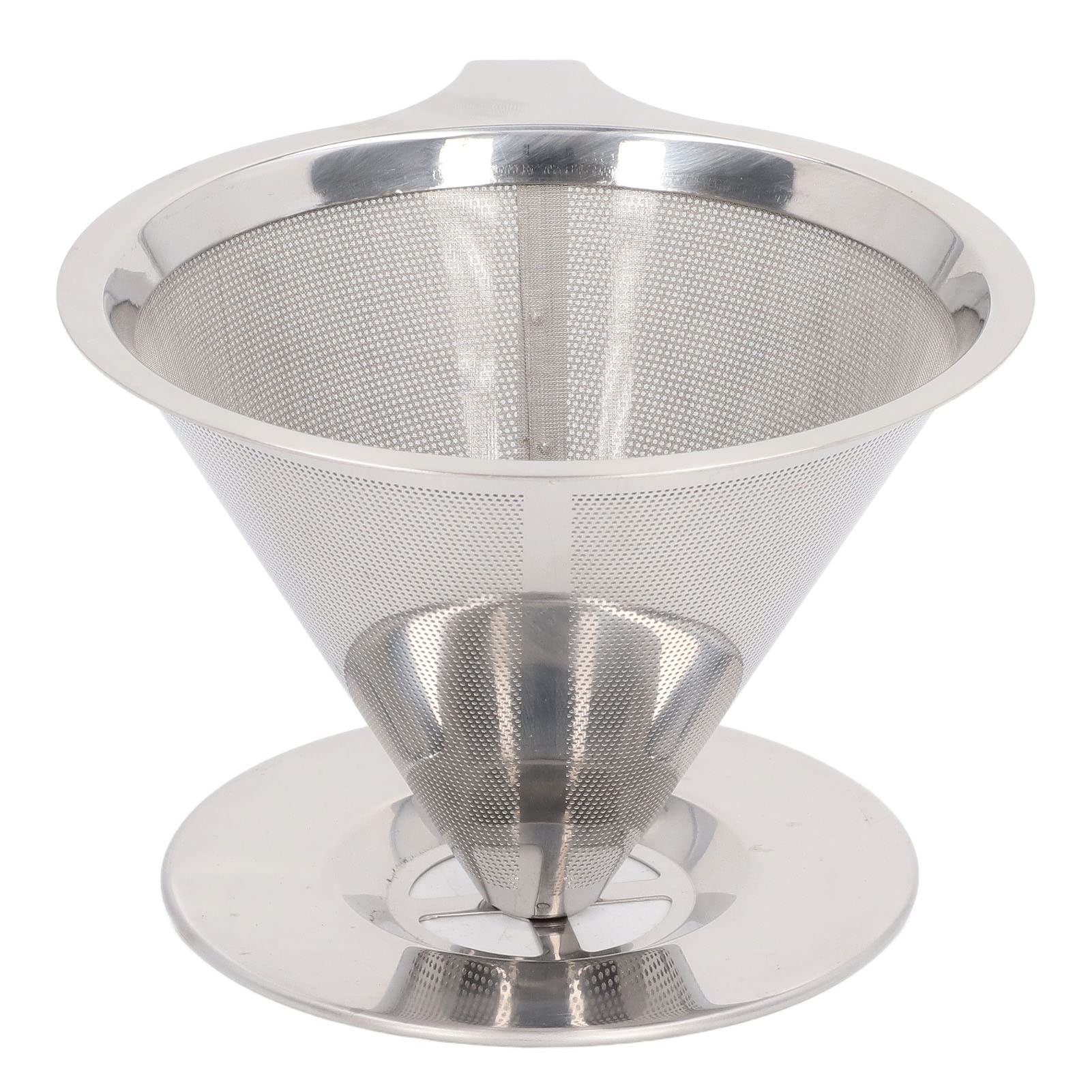 Premium 304 Stainless Steel Coffee Drip Filter Cup - Dishwasher Safe Fine Mesh Pour Over Coffee Dripper for Home, Office & Cafe Use - Perfect for Specialty Coffee Brewing & Daily Morning Routine