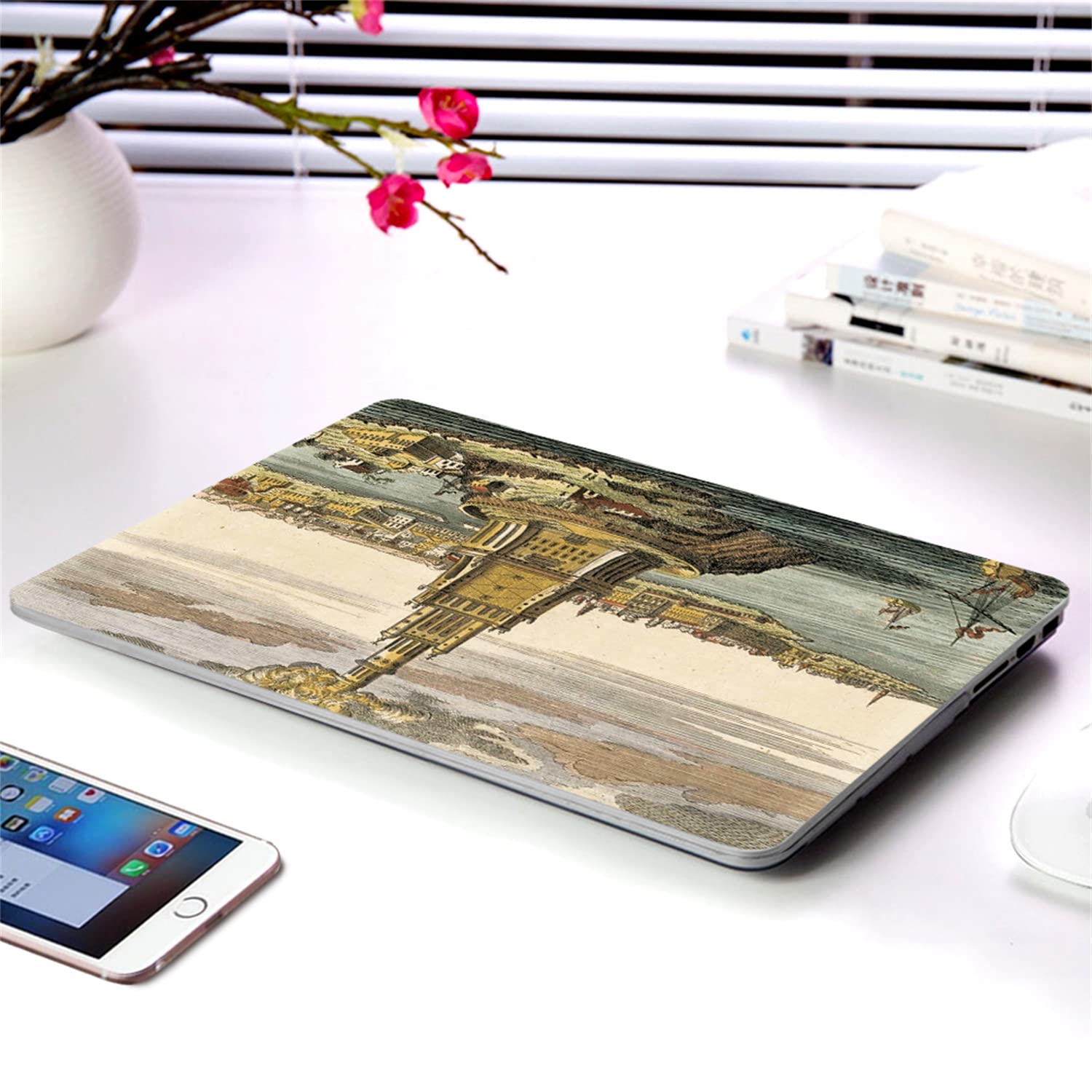 Alexandria Lighthouse Hard Shell Case for MacBook Pro 13 (2009-2012, A1278) with Keyboard Cover - Durable Protective Cover for Work, Travel & School