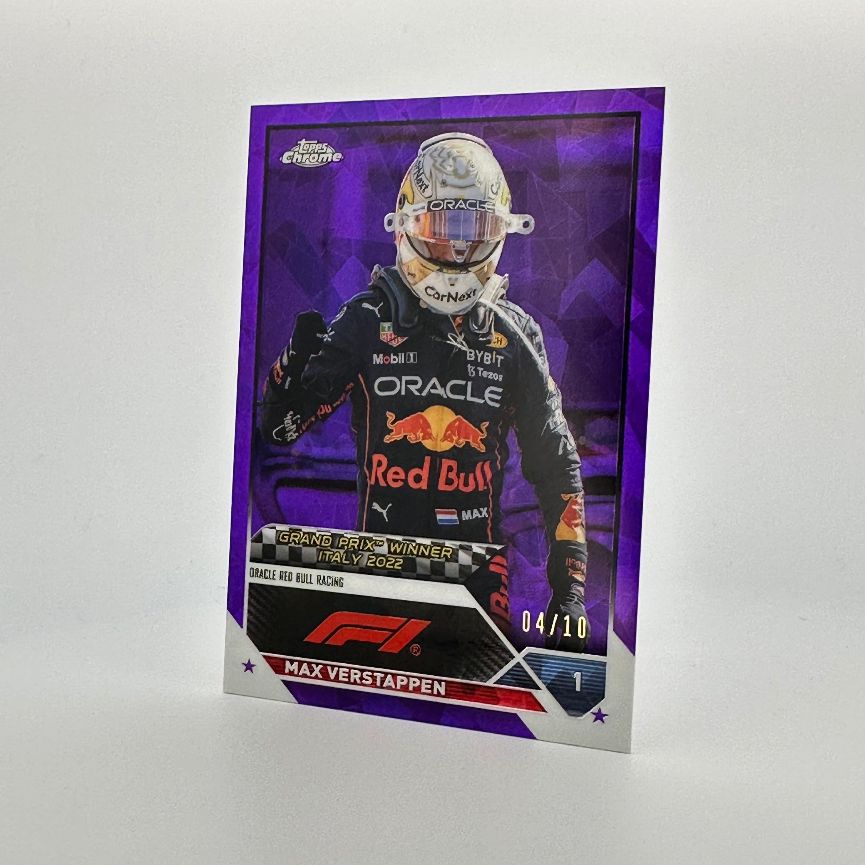 2023 Topps Chrome Sapphire Max Verstappen #159 Purple - Limited Edition F1 Racing Card for Collectors & Fans (Perfect for Display, Trading, and Sports Memorabilia Collections)
