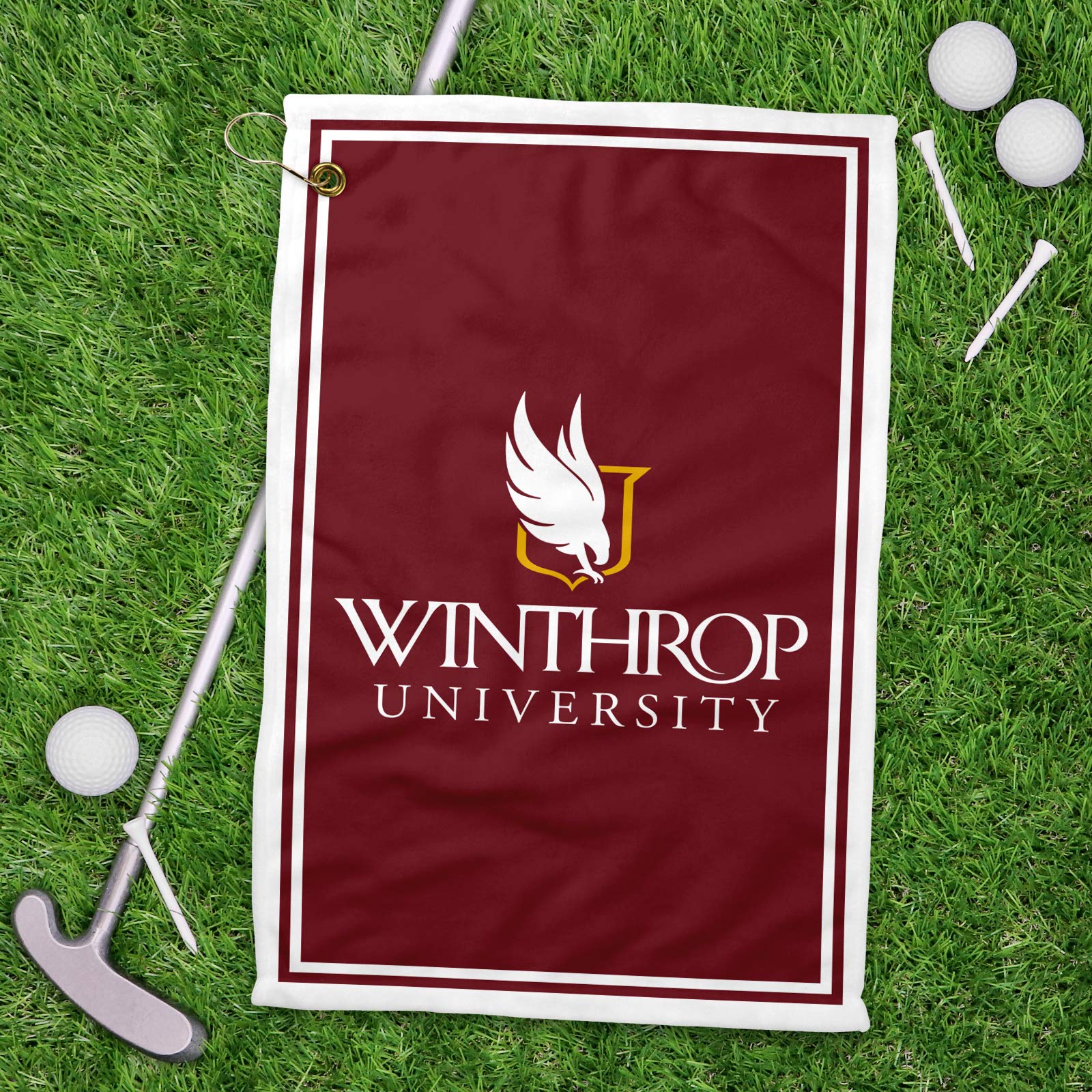 Winthrop University Golf Towel - Premium 11