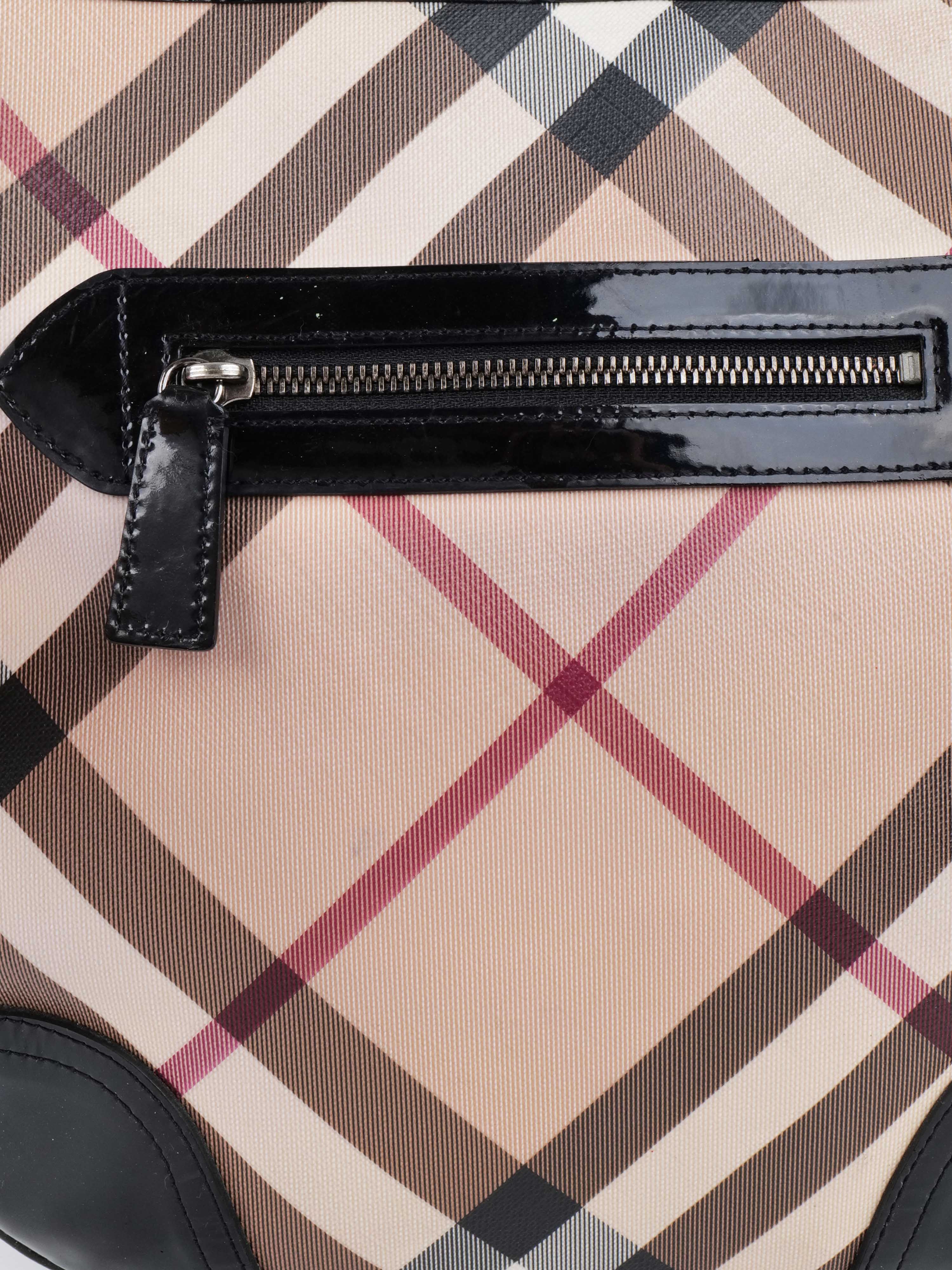 Burberry Haymarket Check Shoulder Tote Bag - Luxury Designer Handbag for Women | Perfect for Work, Travel & Everyday Use