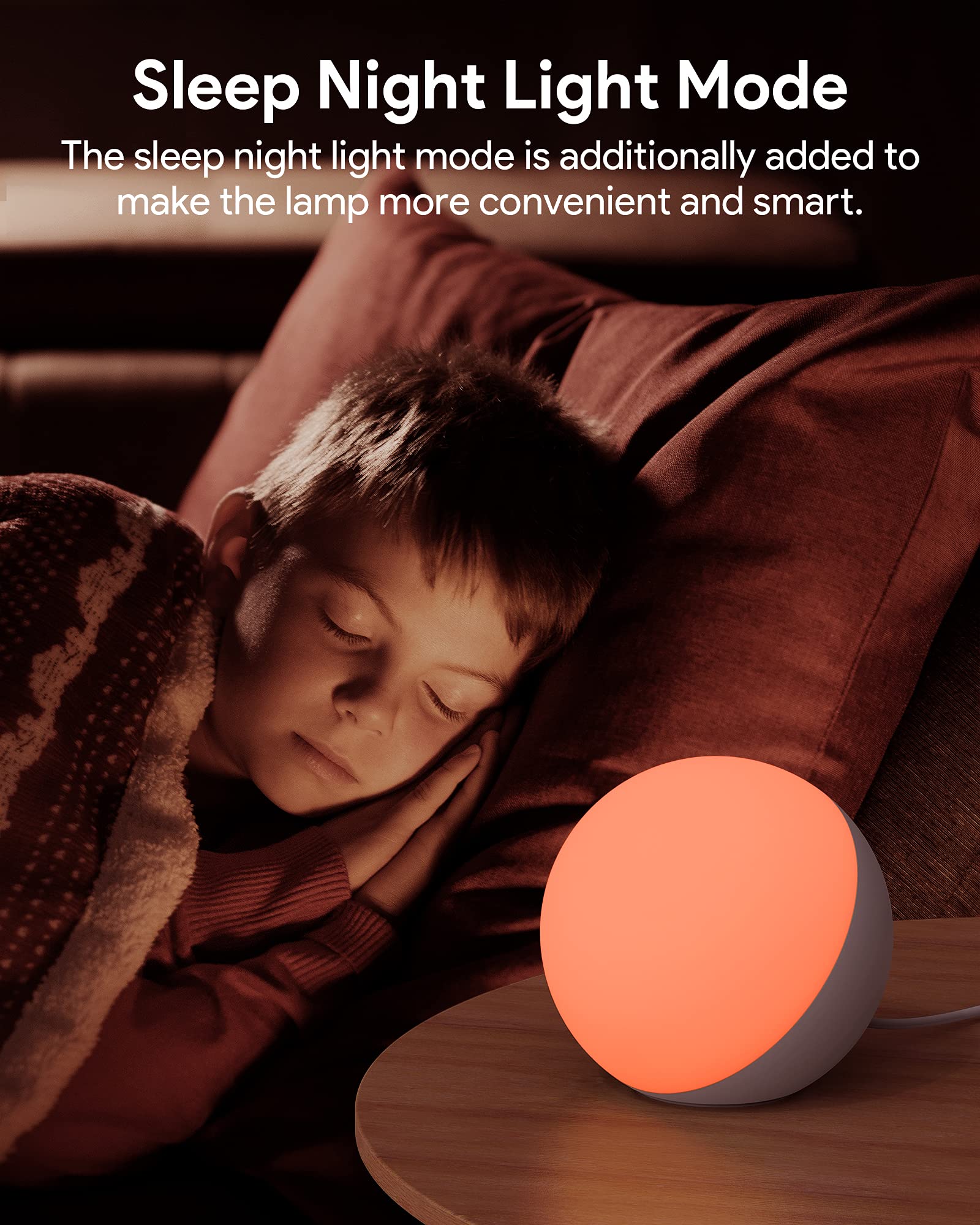Hifree Smart Table Lamp - Dimmable LED Desk Lamp with App & Voice Control, RGB Color Changing Touch Light, Alexa Compatible Night Light for Bedroom, Office, Study Room