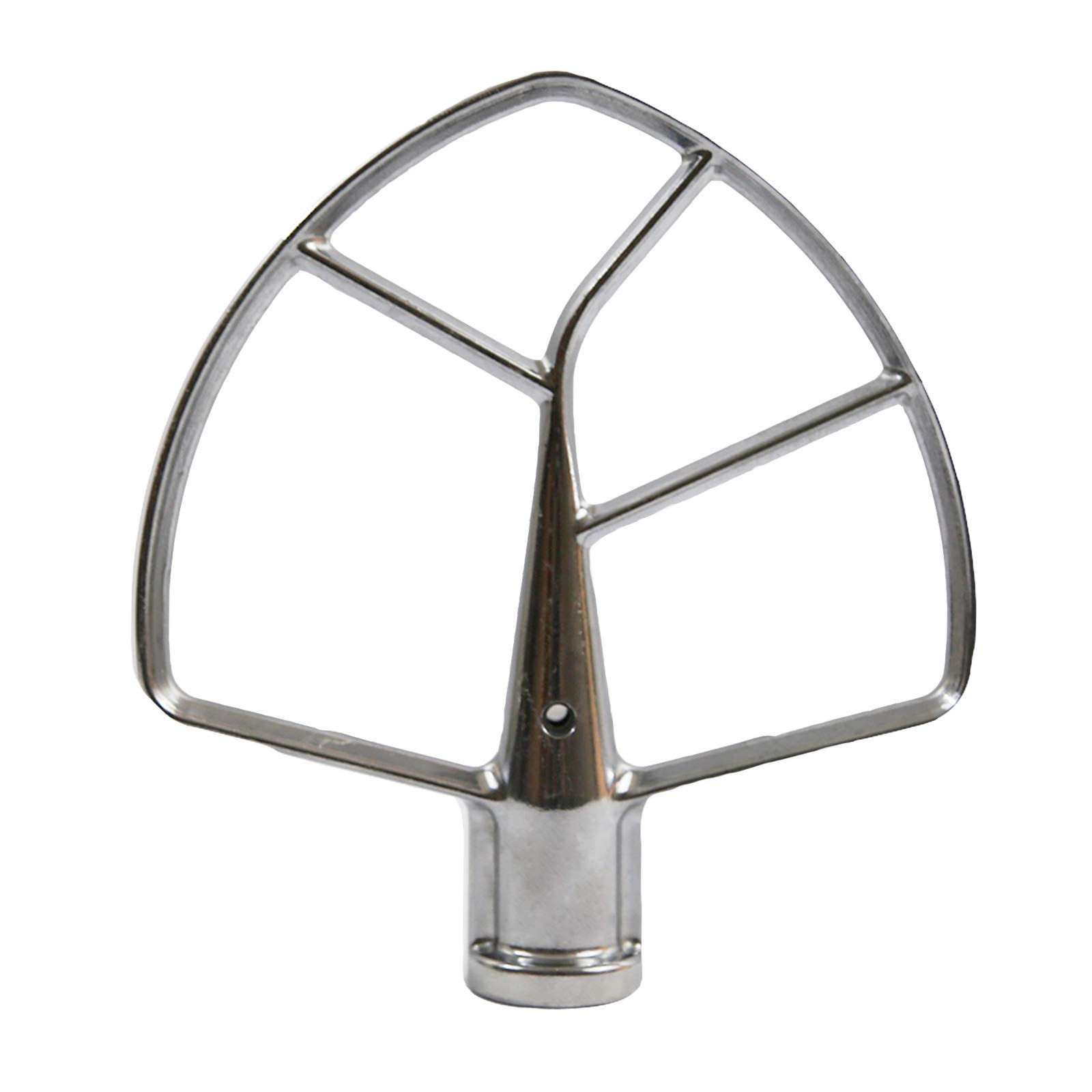 KitchenAid Stand Mixer Flat Beater Replacement - 6 Quart Chrome Plated Beater Attachment Compatible with Most KitchenAid Models | Perfect for Baking, Mixing Dough & Whipping Cream