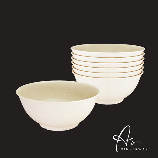 7-Piece MEE BOWL Set - 6PC/PKT (16PKT/CTN) - Premium Asian Rice Bowls for Home & Restaurant Use - Perfect for Serving Noodles, Rice, and Soups - AS1707 6M