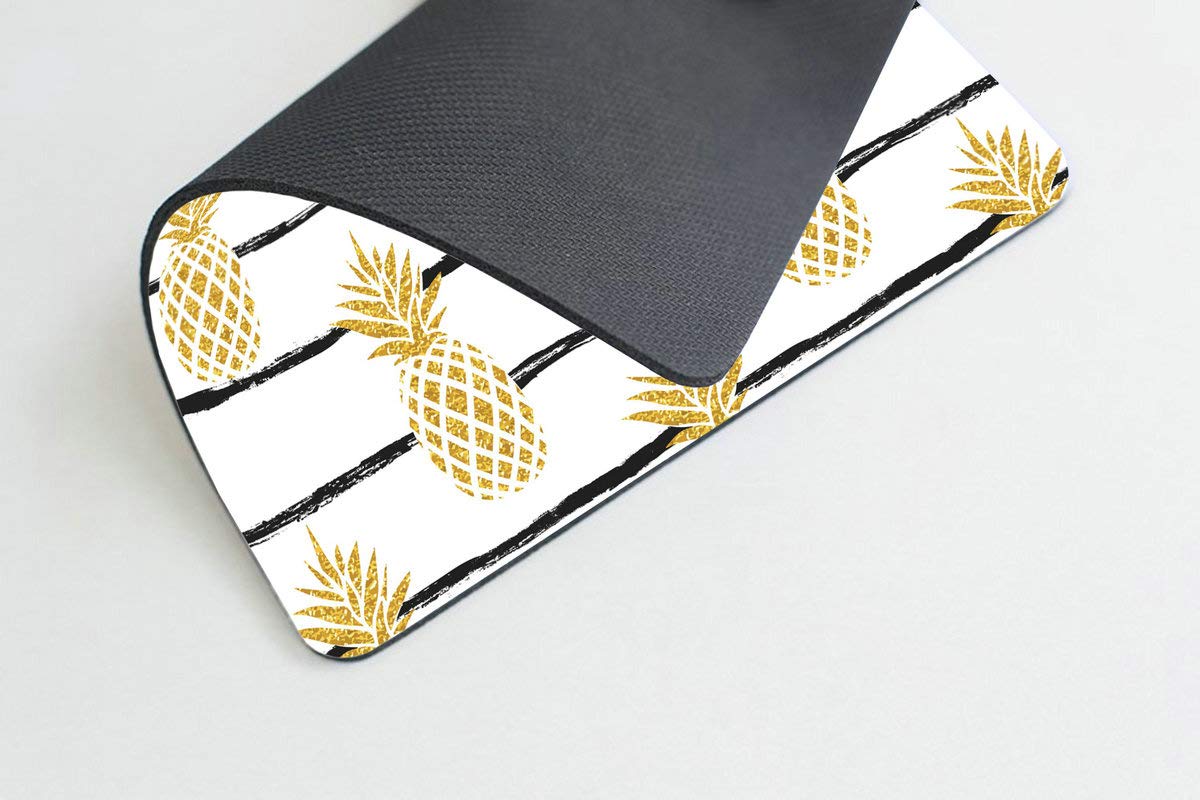 Premium Pineapple Mouse Pad - Non-Slip Fruit Design Gaming & Office Desk Mat - Square Mousepad for Computer, Laptop, Home & Office Decor Accessories (Perfect for Work, Gaming & Study Setup)