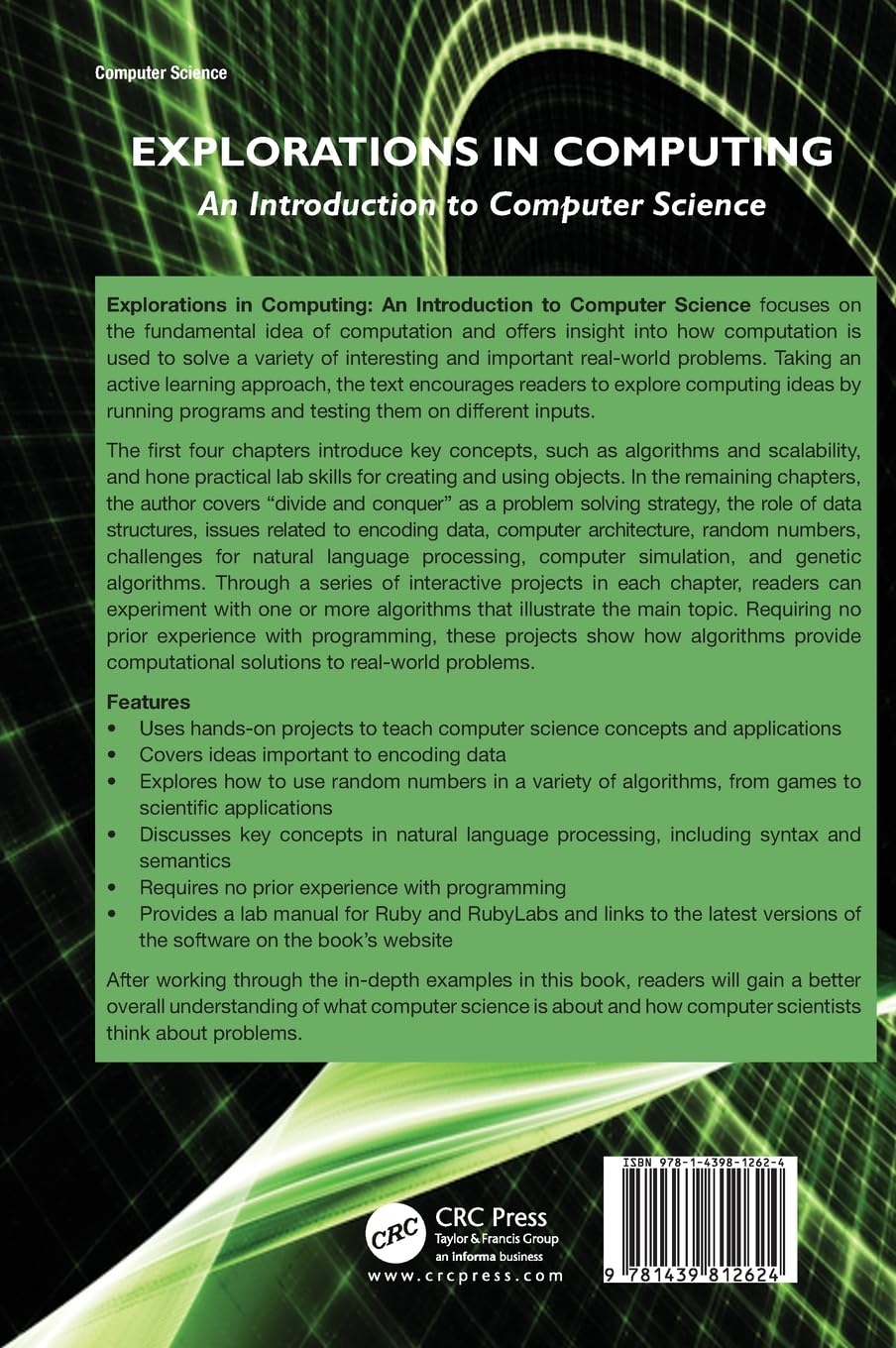 Explorations in Computing: Introduction to Computer Science Textbook | Chapman & Hall/CRC Computing Series | Perfect for University Students & Self-Learners