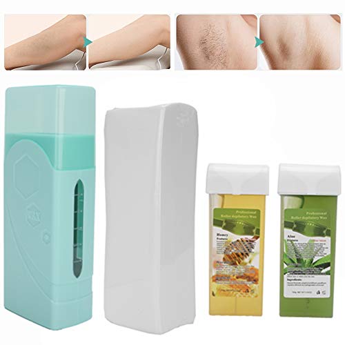 Professional Hair Removal Wax Heater Kit - Electric Depilatory Wax Warmer for Legs, Arms, Back & Underarm - Fast & Painless Hair Waxing at Home - Perfect for Salon, Spa & Personal Use