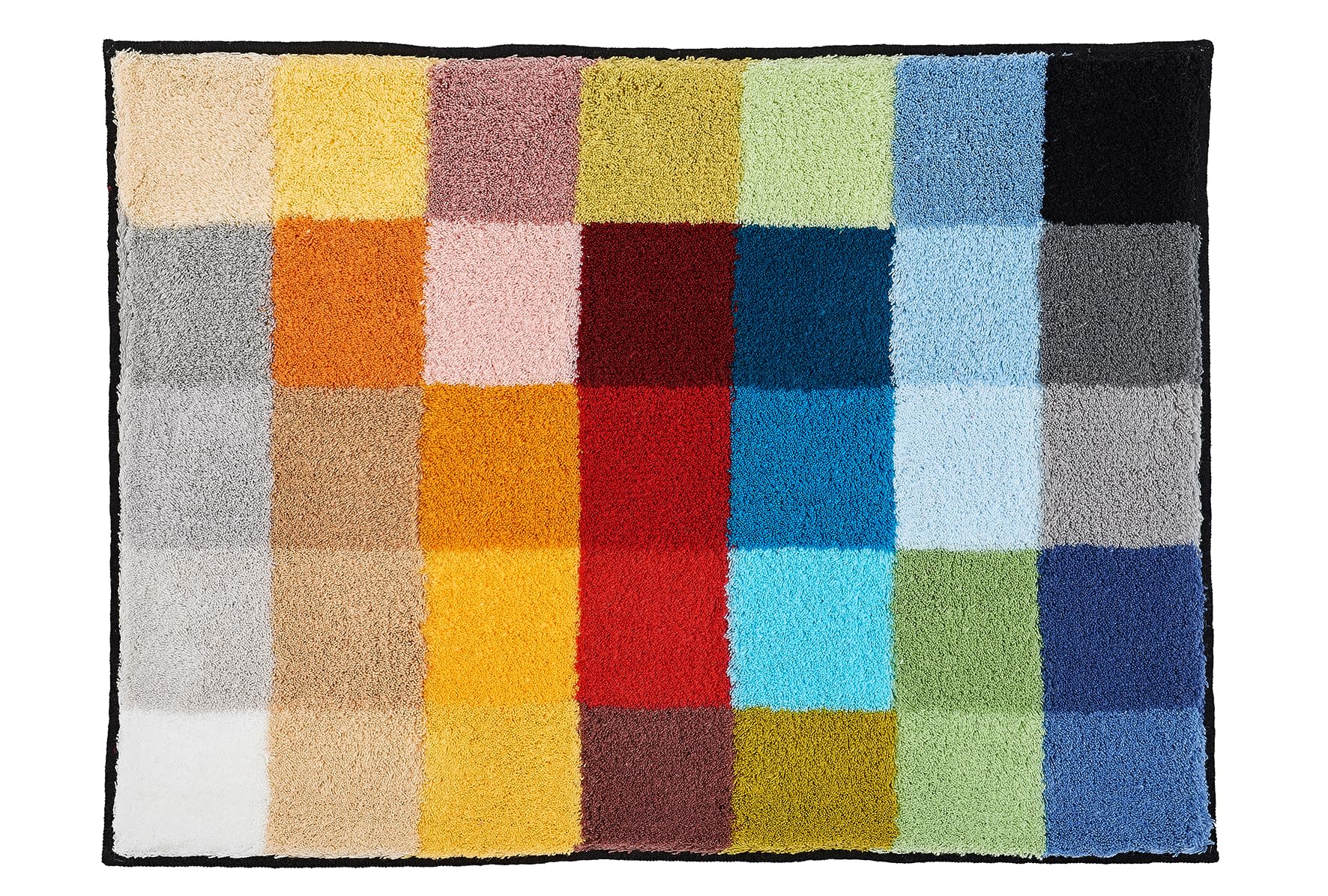Premium Cubetto Non-Slip Bath Mat - 33 x 57 Inches, Soft Absorbent Microfiber, Multi-Color Bathroom Rug for Shower & Tub - Perfect for Kids, Elderly Safety & Modern Home Decor