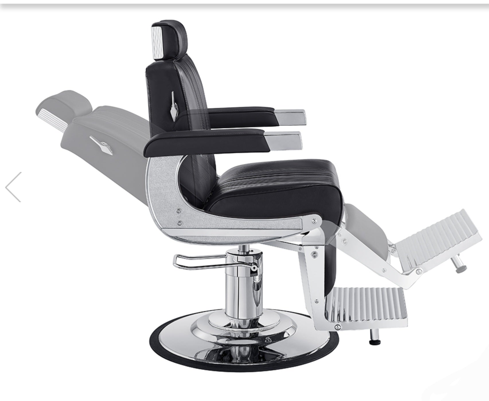 Professional Barber Chair for Salon & Home Use - Heavy Duty Hydraulic Styling Chair with Adjustable Height & Reclining Back - Perfect for Haircuts, Shaves & Styling