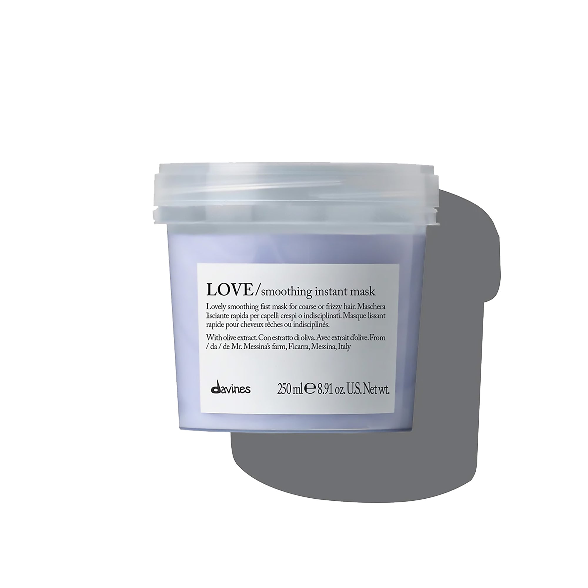 Davines Love Smoothing Instant Mask - Hydrating Hair Treatment for Frizz Control & Shine | Perfect for Dry, Damaged Hair at Home or Salon Use