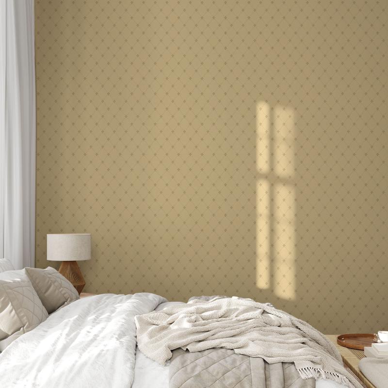 Lim & Handtryck Wallpaper Filipsborg Yellow/Gold - Premium Peel and Stick Wallpaper for Living Room, Bedroom, and Home Decor