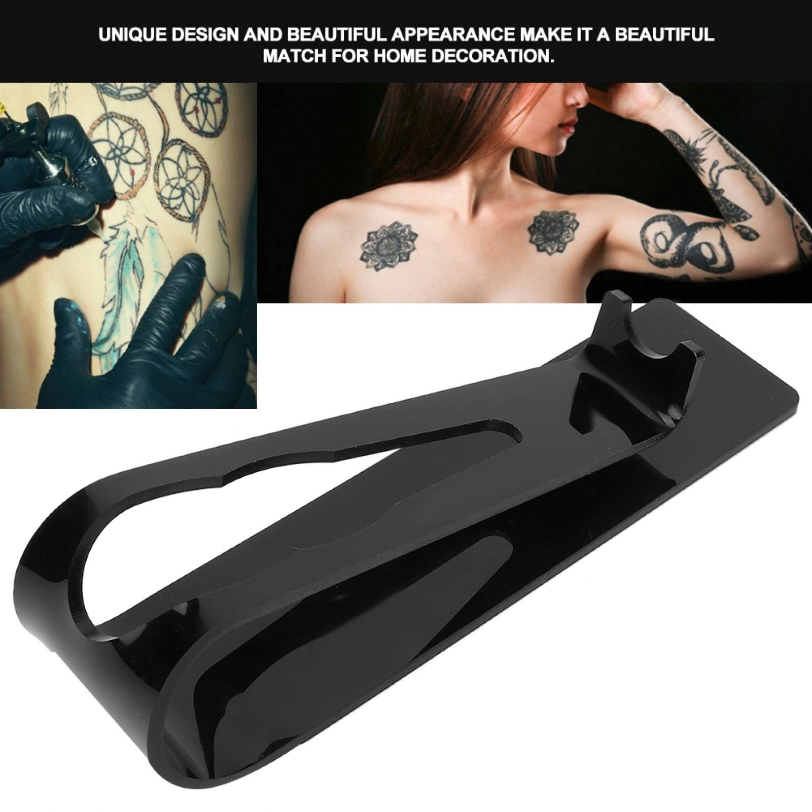 Tattoo Pigment Cup & Holder for Tattoo Machine Guns - Black | Professional Tattoo Artist Tool