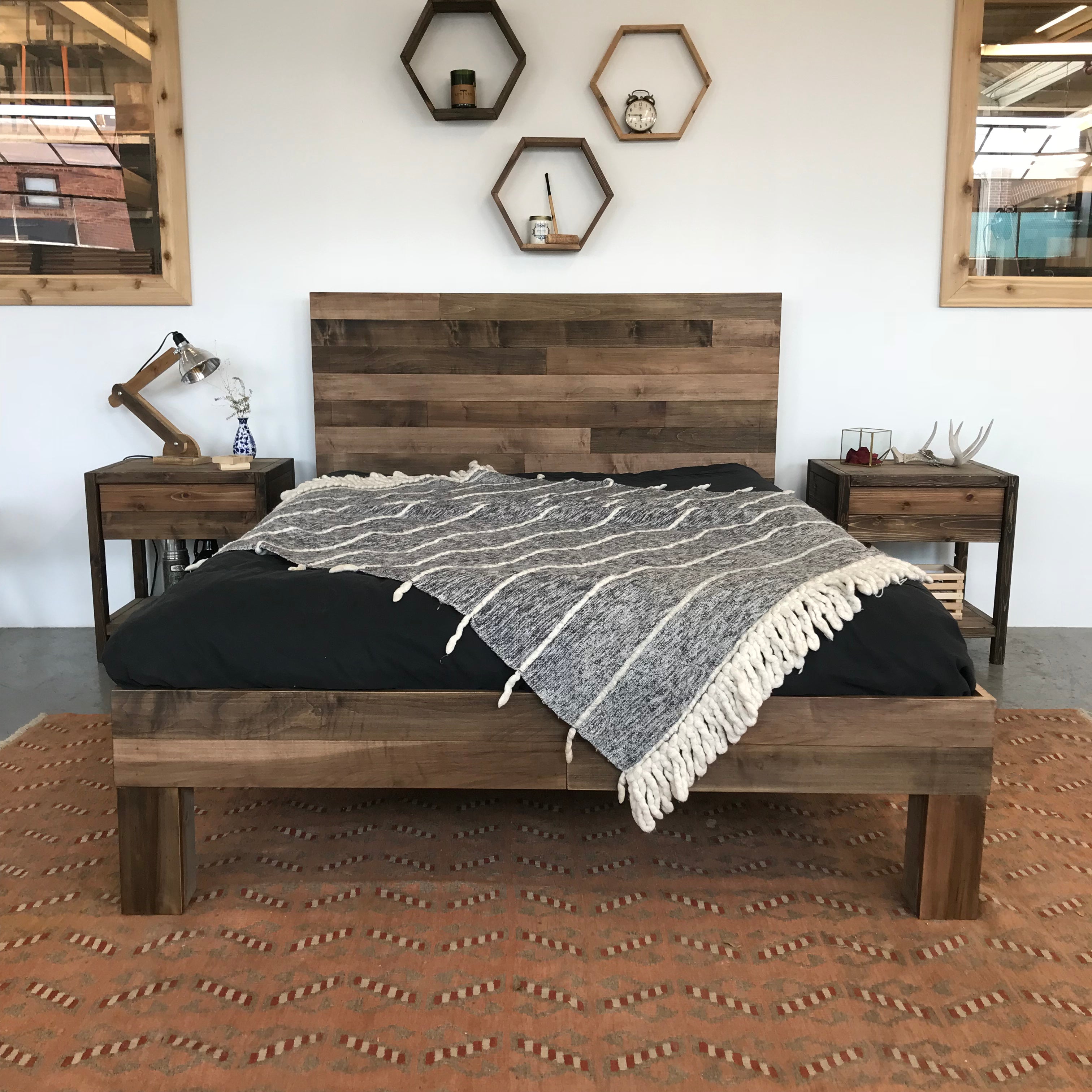 Slim Maple Boswell Bed Frame - Modern Minimalist Wooden Platform Bed for Small Spaces | Perfect for Apartments, Dorms & Guest Rooms