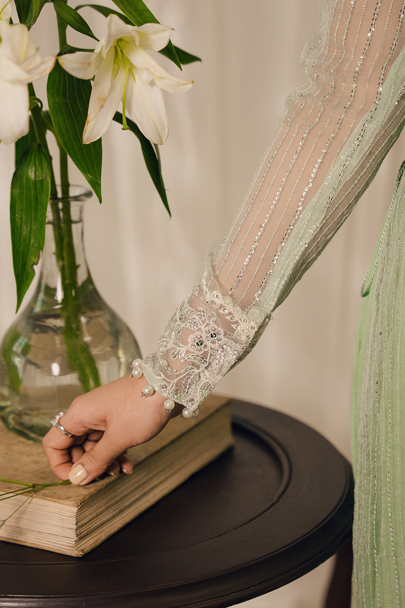 Elegant MINT BLOOM 2-Piece Outfit (Shirt & Dupatta) for Women | Traditional Indian Ethnic Wear | Perfect for Weddings, Festivals & Special Occasions
