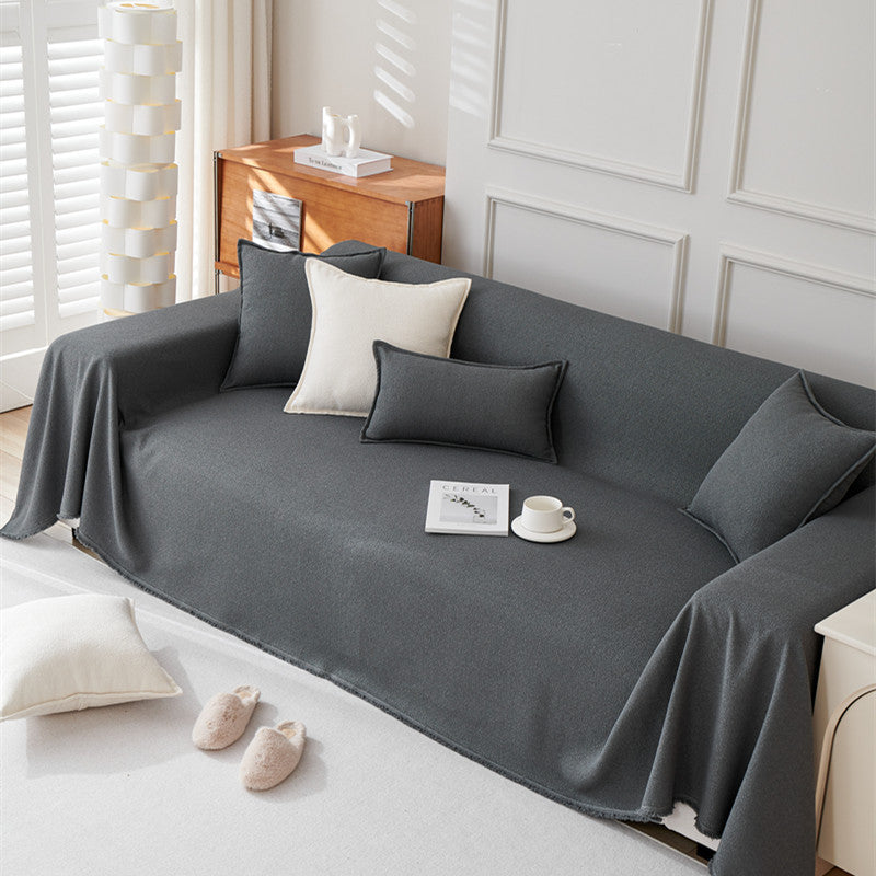 Beatrix Velvet Waterproof Sofa Cover - Soft Stretchable Furniture Protector for Pets, Kids & Spills - Perfect for Living Room, Sectional Couches & Home Decor