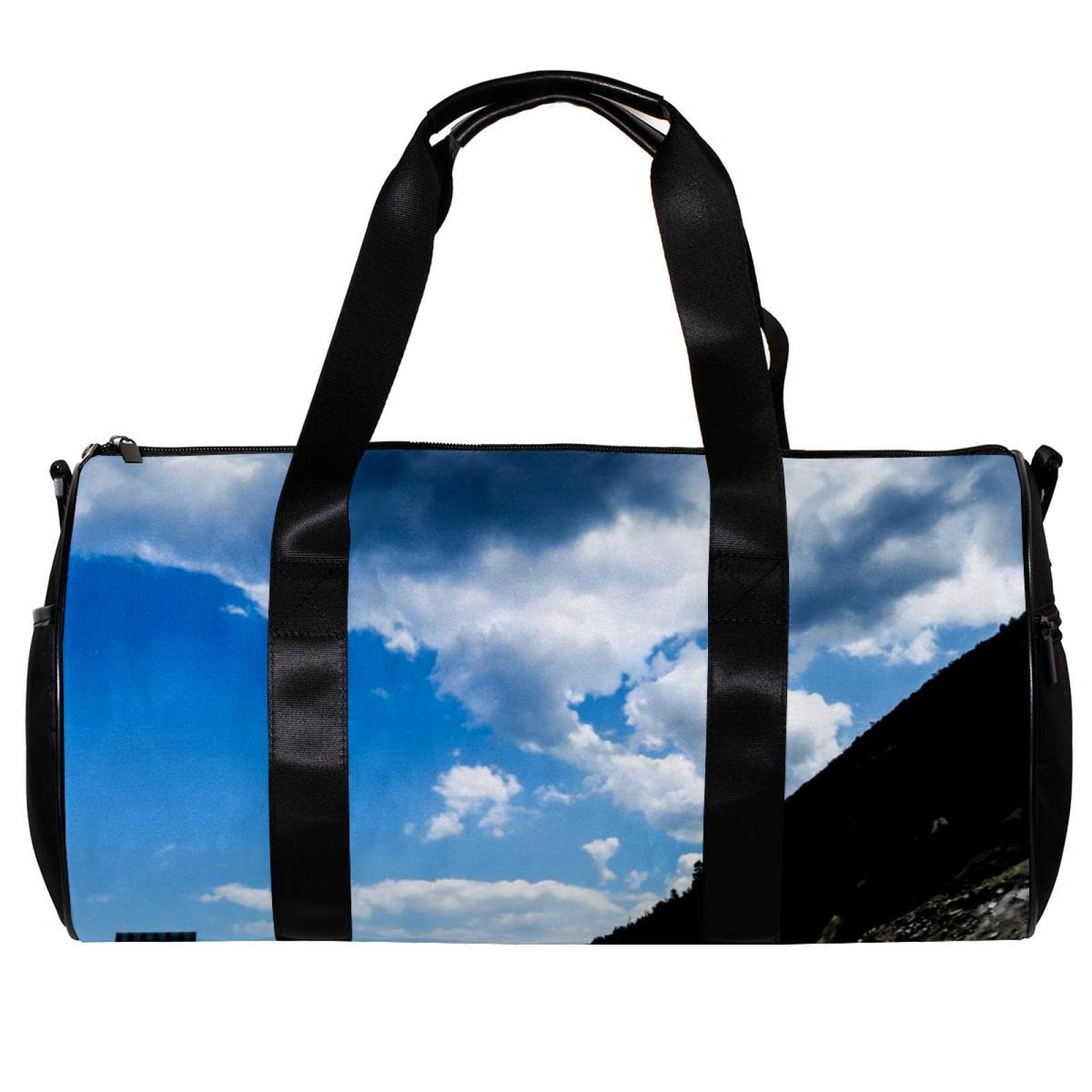 Highway Themed Gym Duffle Bag - Waterproof Overnight Weekender Carry On Travel Bag for Men & Women | Perfect for Gym, Workout, Business Trips & Weekend Getaways