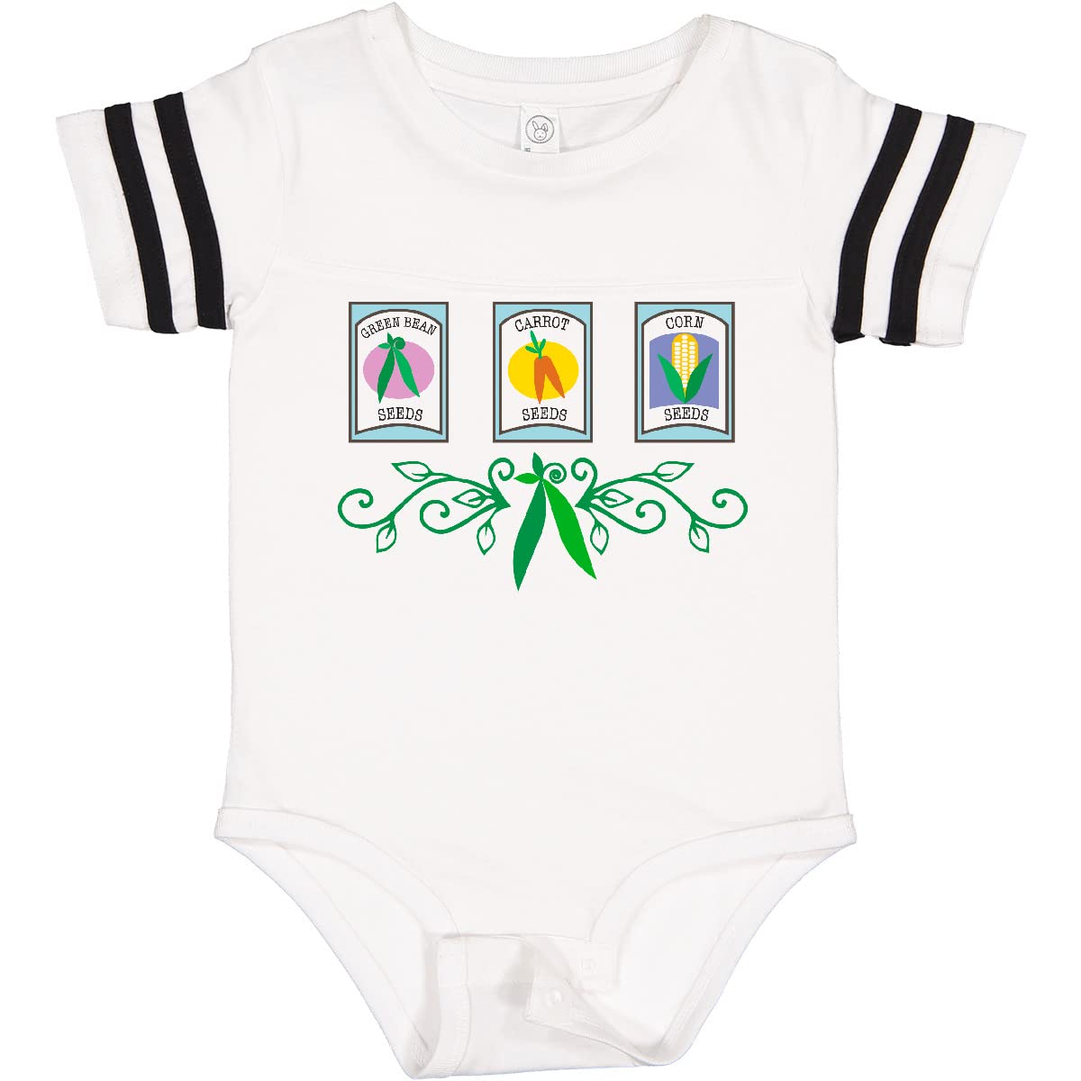 Inktastic Gardener Vegetable Gardening Baby Bodysuit - Cute Organic Cotton Onesie for Infants & Toddlers - Perfect for Gardening Enthusiasts, Outdoor Activities & Family Photos