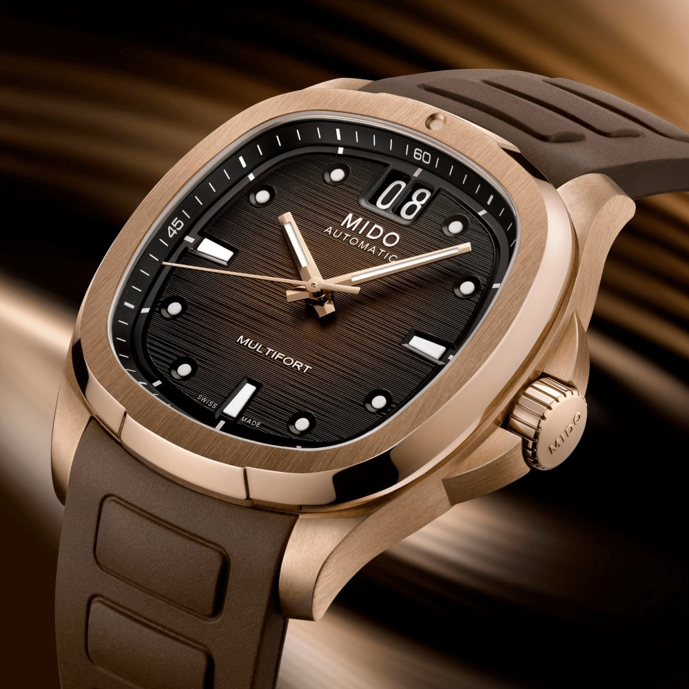 Multifort TV Big Date Rose Gold Tone Watch - Luxury Men's Chronograph Timepiece for Business, Casual & Formal Occasions