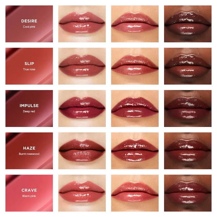 Hourglass Phantom Volumizing Glossy Lip Balm - Hydrating Plumping Lip Gloss for Full Lips, Shine & Moisture | Perfect for Day & Night Wear, Special Occasions & Everyday Glam