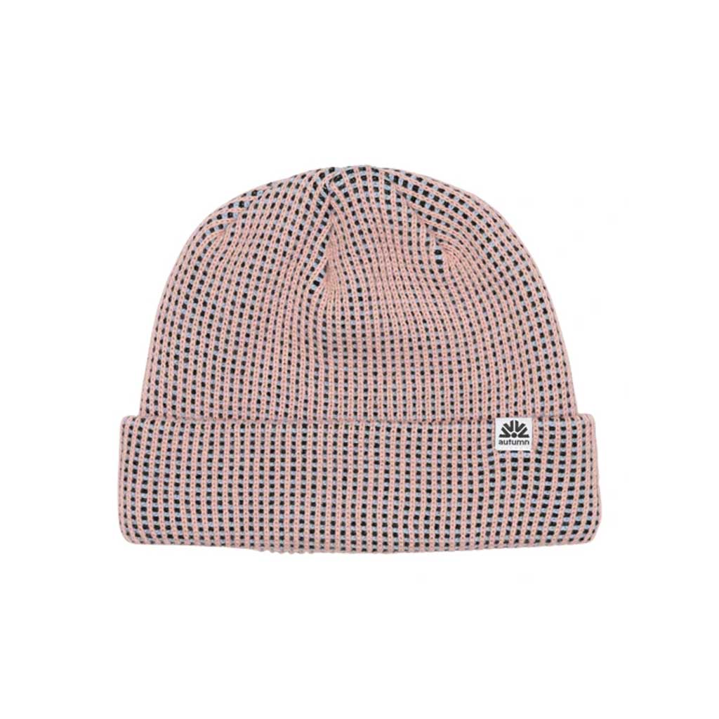 Autumn Static Beanie Hat for Women - Soft Dusty Pink Winter Knit Cap - Perfect for Cold Weather & Outdoor Activities