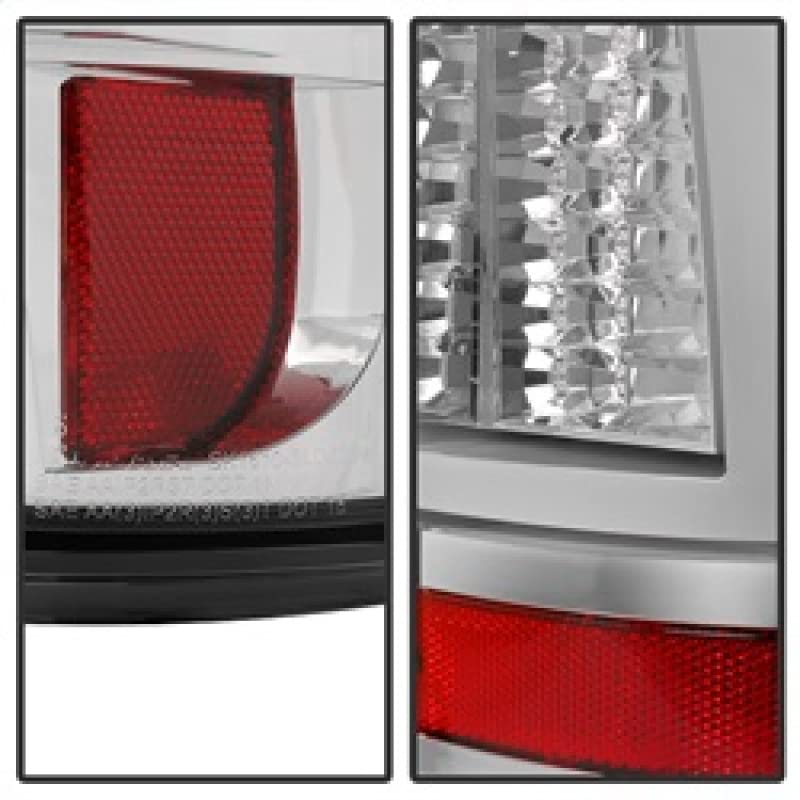 Spyder 5081902 LED Tail Lights for 2003-2007 Chevy Silverado 1500/2500 & Silverado Classic (Excludes Stepside) - Chrome Housing | Enhanced Night Visibility & Style Upgrade for Pickup Trucks