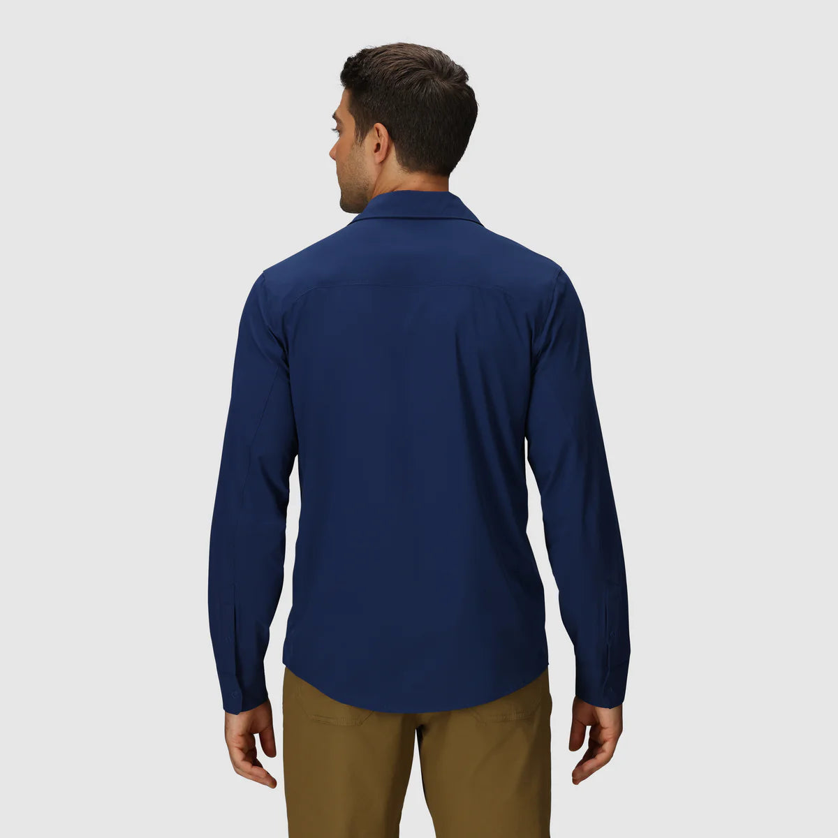 **Astroman Men's UPF 50+ Long Sleeve Sun Shirt - Lightweight & Breathable UV Protection for Hiking, Fishing & Outdoor Activities**