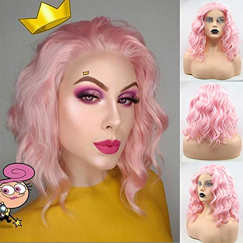 Peach Pink Bob Lace Wig