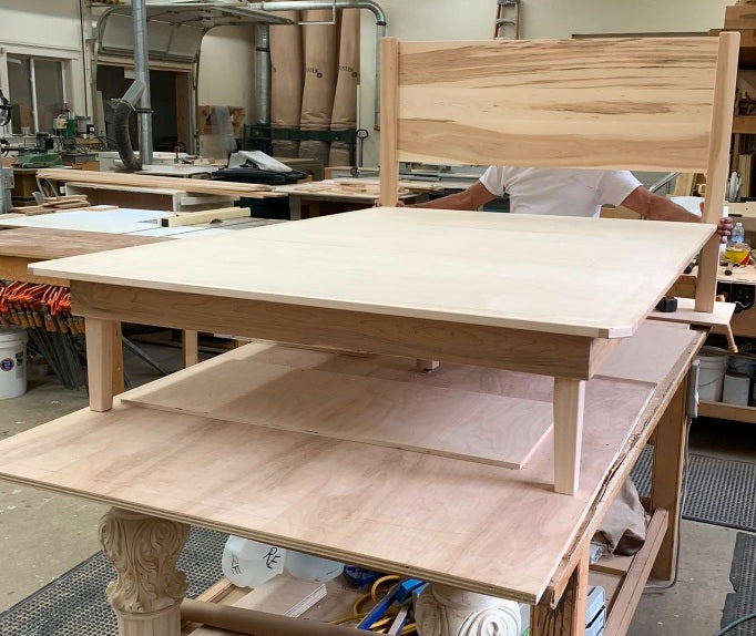 Space-Saving Maine Made Platform Bed - Customizable Design for Small Rooms & Apartments | Perfect for Studio Living, Guest Rooms & Minimalist Bedrooms